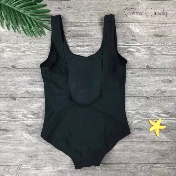 🆕Barbie Logo One Piece Black Swimsuit - Picture 7 of 8